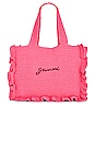 view 1 of 4 COTTON CROCHET ACCESSORIES 토트 in Shocking Pink