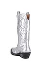 view 3 of 5 Embroidered Western Boot in Silver