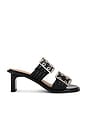 view 1 of 5 Buckle Mule Sandal in Black