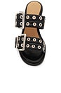 view 4 of 5 Buckle Mule Sandal in Black