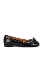 view 1 of 5 Eyelets Bow Ballerina Naplack in Black