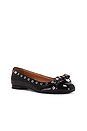 view 2 of 5 Eyelets Bow Ballerina Naplack in Black