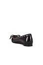 view 3 of 5 Eyelets Bow Ballerina Naplack in Black