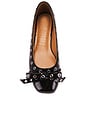 view 4 of 5 Eyelets Bow Ballerina Naplack in Black