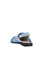 view 3 of 5 Feminine Buckle Ballerina in Faded Denim