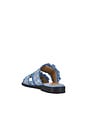 view 3 of 5 Feminine Buckle Sandal in Faded Denim
