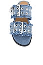 view 4 of 5 Feminine Buckle Sandal in Faded Denim