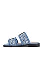 view 5 of 5 Feminine Buckle Sandal in Faded Denim