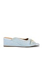 view 1 of 5 Butterfly Wedge Mule Sandal Denim in Niagara Mist