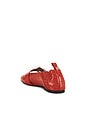 view 3 of 5 Butterfly Strap Shiny Croco Ballerina Flat in Orange