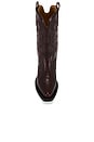 view 4 of 5 Embroidered Western Boot in Black & Dark Burgundy