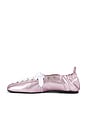 view 5 of 5 ZAPATO PLANO LACE UP BALLERINA in Cameo Pink
