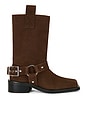 view 1 of 5 Mid Shaft Biker Boot in Chicory Coffee Suede