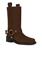 view 2 of 5 Mid Shaft Biker Boot in Chicory Coffee Suede