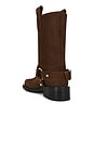 view 3 of 5 Mid Shaft Biker Boot in Chicory Coffee Suede