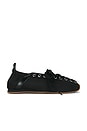 view 1 of 5 ZAPATILLA DEPORTIVA LACE UP SPORTY BALLERINA in Black