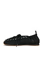 view 5 of 5 ZAPATILLA DEPORTIVA LACE UP SPORTY BALLERINA in Black