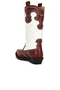 view 4 of 5 BOTA MID SHAFT EMBROIDERED WESTERN  in Brick Red