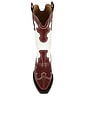 view 5 of 5 BOTA MID SHAFT EMBROIDERED WESTERN  in Brick Red