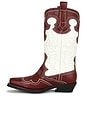 view 6 of 5 BOTA MID SHAFT EMBROIDERED WESTERN  in Brick Red