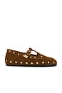 view 1 of 5 PLAT MARY JENNY STUDS  in Caramel Café Suede