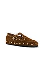 view 2 of 5 PLAT MARY JENNY STUDS  in Caramel Café Suede