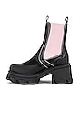 view 5 of 5 Chunky Heel Chelsea Boot in Black & Pink