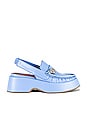 view 1 of 5 Retro Flatform Slingback in Placid Blue
