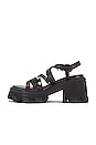 view 5 of 5 Cleated Strappy Sandal in Black