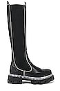 view 1 of 5 Cleated High Chelsea Boot in Black