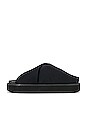 view 5 of 5 Wide Welt Crossover Sandal in Black