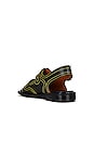 view 3 of 5 SANDALES WESTERN in Black & Yellow