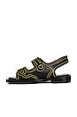 view 5 of 5 SANDALES WESTERN in Black & Yellow