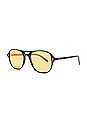 view 2 of 3 LUNETTES DE SOLEIL in Bio Black & Semi-flat Desert Sun