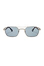 view 1 of 3 Goldie Sunglasses in Brushed Silver