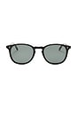 view 1 of 3 Kinney Sun Sunglasses in Black/semi-flat Pure Blue Smoke