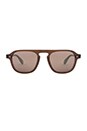 view 1 of 3 Grayson in Matte Espresso & Matte Gold Mirror