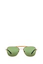 view 1 of 1 GAFAS DE SOL SAN JUAN in Brushed Gold & Pure Green