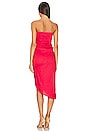 view 3 of 3 Lica Midi Linen Dress in Scarlet