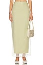 view 1 of 4 Lotes Midi Skirt in Pale Olive