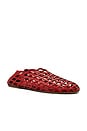 view 2 of 3 x Helsa Peek-a-boo Ballerina Flat in Red