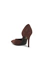 view 4 of 5 TACÓN BARBARA in Chocolate Suede