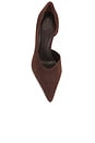 view 5 of 5 TACÓN BARBARA in Chocolate Suede