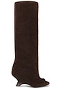view 1 of 5 Ninette Boot in Chocolate Suede
