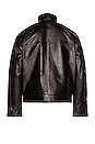 view 2 of 4 Leather Jacket in Black