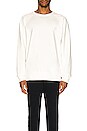 view 3 of 3 Long Sleeve Athletic Tee in Natural