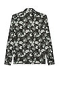view 2 of 3 Long Sleeve On Point Stretch Woven Shirt in Magnet Blurred Floral