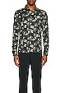 view 3 of 3 Long Sleeve On Point Stretch Woven Shirt in Magnet Blurred Floral