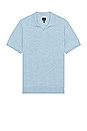 view 1 of 3 Short Sleeve Sweater Polo in Dusk Blue