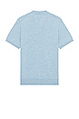 view 2 of 3 Short Sleeve Sweater Polo in Dusk Blue